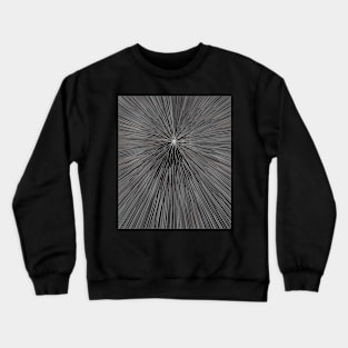 A colorful hyperdrive explosion - black and white version Crewneck Sweatshirt